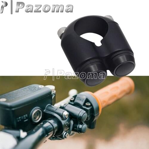 1" 7/8" Handlebar Custom Vintage Cafe Racer Switch Gear Housing Dual Button Momentary 2Buttons for Honda Kawasaki Harley XS650