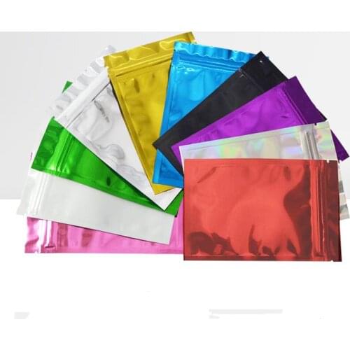 10x15cm Aluminum Foil Self Seal Packaging Bags Food Storage Pouches Resealable Food Packing Bag for Candy Tea SN383