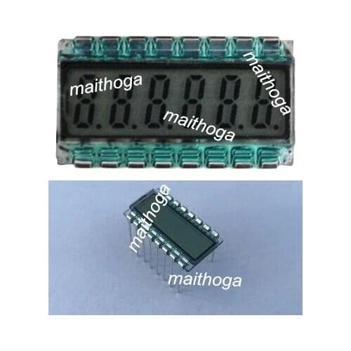 16PIN TN Positive 6-Digits Segment LCD Panel 3.3V Without Backlight Digital Tube Display