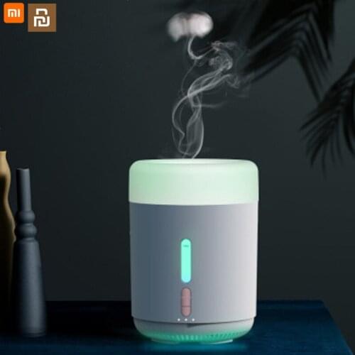 2021 xiaomi humidifier usb colorful night light lemon fruit petal aroma diffuser air purification large capacity 1L smoke ring