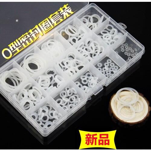 225pcs high temperature silicone ring O-ring seal silicone gasket silicone rubber seal repair box maintenance boxed
