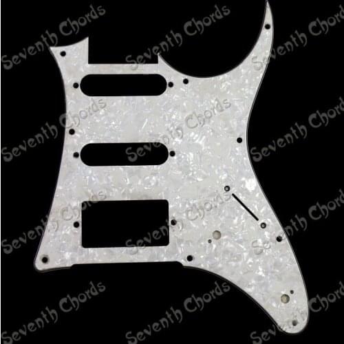 3 Ply White Pearl SSH Electric Guitar Pickguard Scratchplate Anti-scratch Plate Pick Guard - Guitar Replacement Parts SSH-BZ-XK