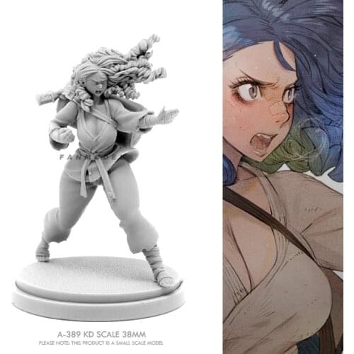 38mm Beauty Soldier Resin model kits DIY toys self-assembled A-389