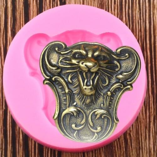 3D Craft Dragon Medallion Silicone Mold Fondant Cake Decorating Tools Chocolate Gumpaste Molds Polymer Clay Candy Moulds