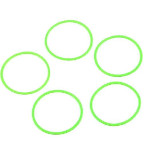 5 PCS Flashlight Accessories 42mm Green Fluorescent Rubber O-rings DIY Parts For C8 LED flashlight O-Ring Seals For C8 Torch