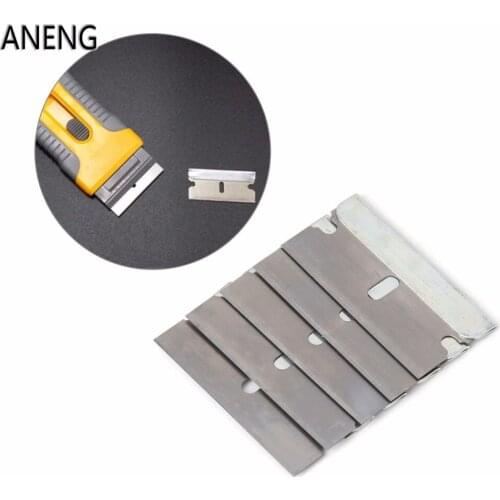 ANENG 5Pcs Ceramic Glass Oven Window Tinting Razor Scraper Stainless Steel 1.57''Blade