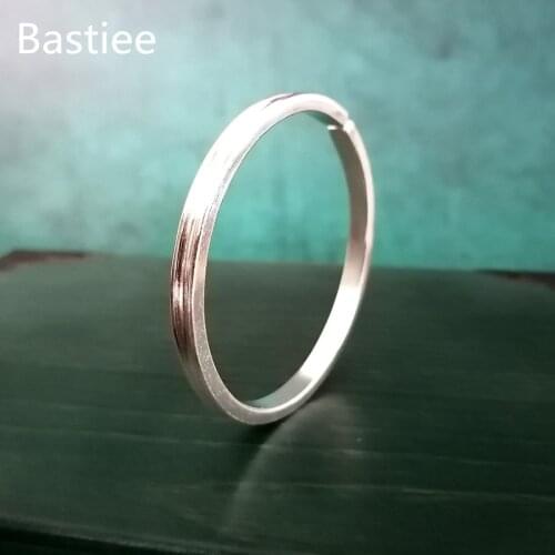 Bastiee 999 Silver Bracelets For Women Bangle Men Simple Hmong Handmade Luxury Jewelry Cuff Bracelet Adjustable Chinese Vintage