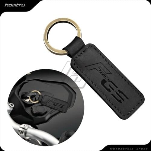 Motorcycle Keychain Motocross Cowhide Key Ring Fits for BMW Motorrad F700GS F700 GS
