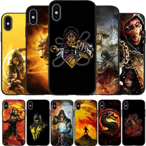 Hot Mortal Kombat Black TPU Silicone Soft Phone Case For iPhone 11 12 Pro X XR XS MAX 5 6 7 8 Plus SE 2020