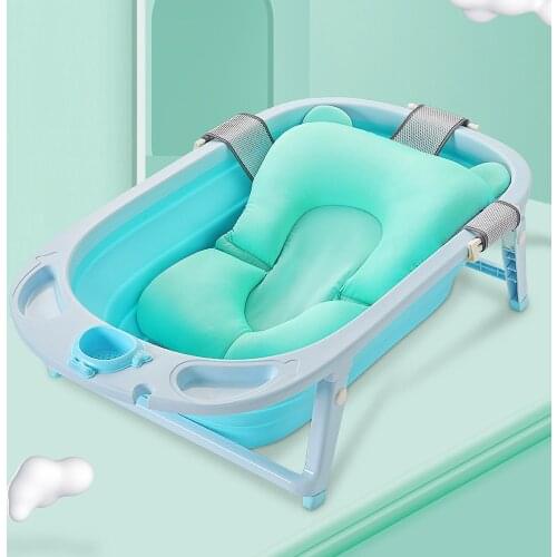 Baby Folding Tub Environmentally PP+TPE Portable Folding Anti-Slip Bottom Children Bathtub Bucket Bathing Appliance Bathtub