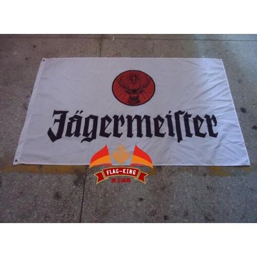 Agermeister Flag 3x 5ft Polyester Custom Banner Flying ,custom flag white agermeister flag with white sleeve
