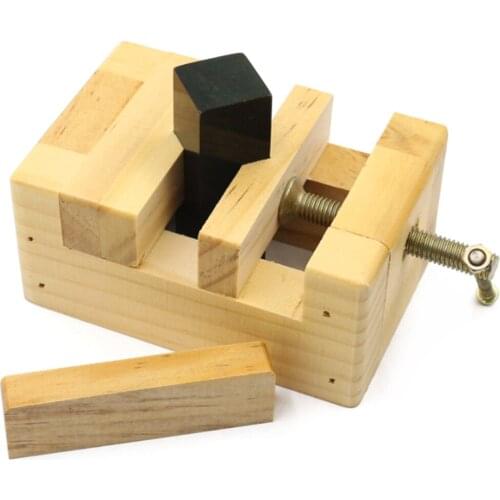 DIY Wood Working Tool Mini Solid Wood Printing Bed Vise Clamp Table Bench Hand Tools For Woodworking Carving Engraving tool