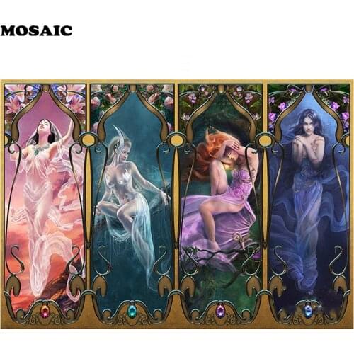 Wall Stickers,full,diamond embroidery"Europe Fairy/Angel/woman"diy diamond painting mosaic pictures cross stitch