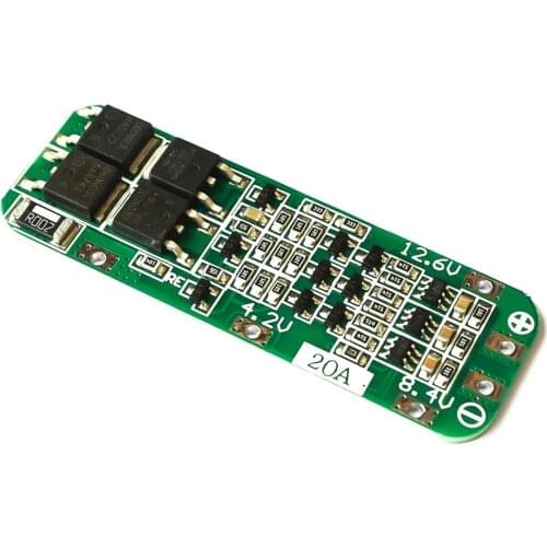 New Arrival 3S 20A Li-ion Lithium Battery 18650 Charger PCB BMS Protection Board 12.6V Cell 64x20x3.4mm Module