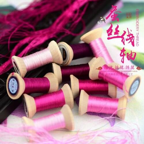 New Item Chinese 100% Silk Embroidery Thread Yarn embroidery floss for Sewing Article Wooden packing