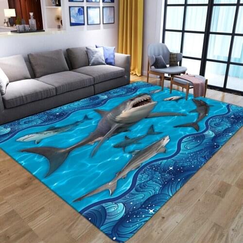 Underwater World 3D Print Carpets for Living Room bedroom Decoration Area Rugs Child Room large carpet Coffee Table Non-slip Mat