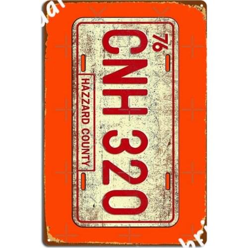 Dukes Of Hazzard General License Plate Metal Signs Club Home Funny Plaques Party Tin sign Posters