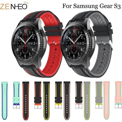 Silicone Watchband for Samsung Gear S3 Classic Frontier 22mm sport Strap Replacement For Huami amazfit GTR 47mm Bracelet