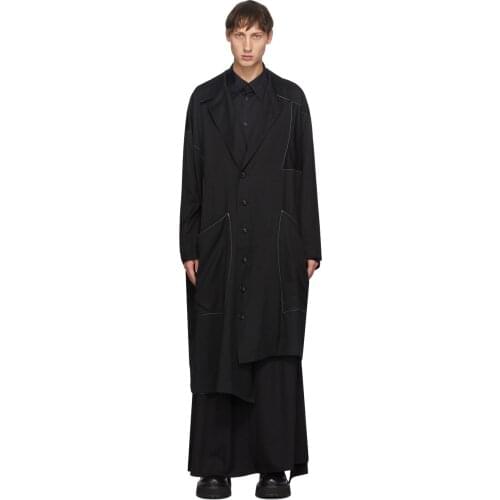 S-6XL!!2020 mens new casual trench coat