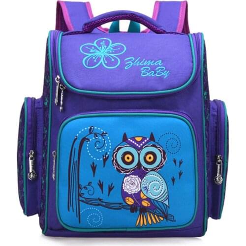 Girls Boys Owl Schoolbags Waterproof Breathable Kids 3D Cartoon School Bags Children Orthopedic School Backpacks Mochila Escolar
