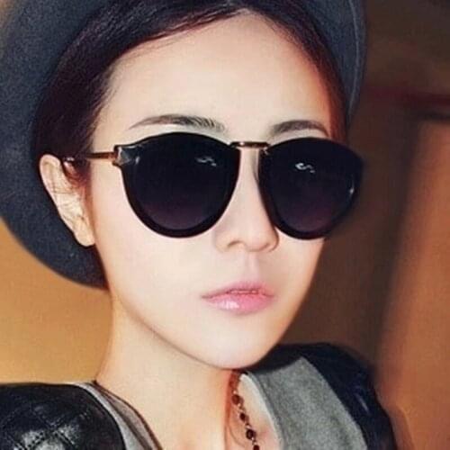 Veshion Round Sunglasses Women Brand Designer Oversized Sun Glasses for Female Male Metal Frames Anti-reflection Fashion Eyewear