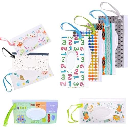 EVA Wet Wipes Bag Baby Wipes Packaging Bag Portable Clamshell Extraction Self-sealing Wet Wipes Bag
