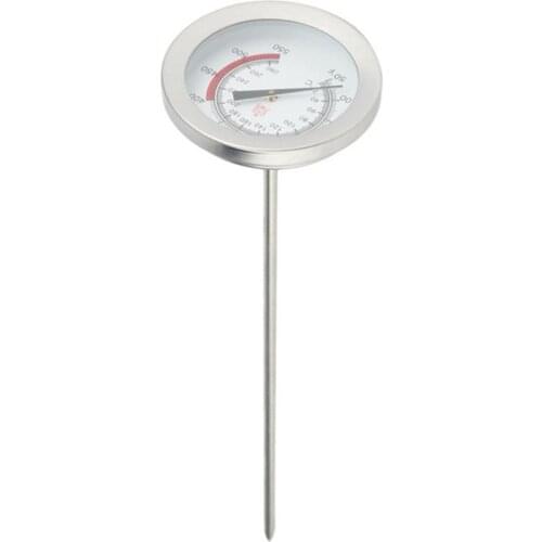 Stainless Steel Oven Thermometers BBQ Smoker Pit Grill Bimetallic Thermometer Temp Gauge With Dual Gage 500 Degree Cooking Tools
