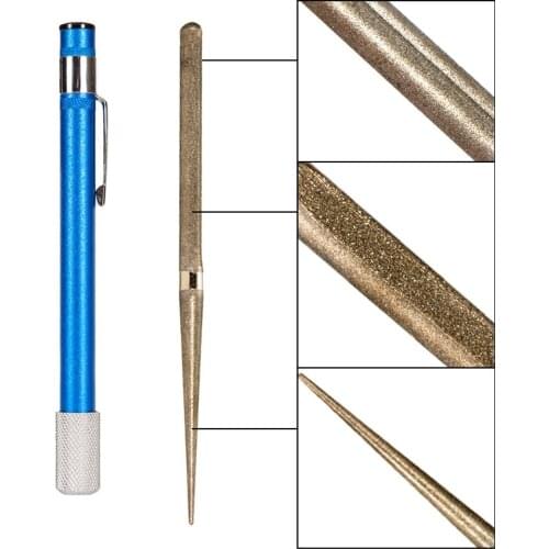 1pc Portable Outdoor Double Groove Fishing Hook Sharpening Hone New Fishing Grinding Hook Sharpener Tool Fish Accessories