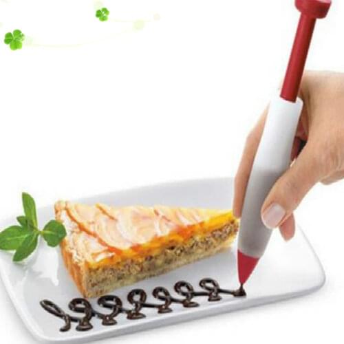 Silicone Food Writing Pen cookie Icing Piping Pastry Nozzles kitchen accessories