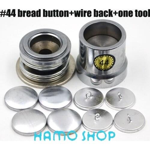 100set/lot #44 Round 2.75cm/27.5mm Fabric Aluminum Covered Cloth Button With One Tool Metal For Handmade DIY Free Shipping