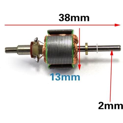 130 Motor Rotor Bare Motor Coil DIY Micro DC Motor Self-making Technology Theory Show 38mm Motor Rotor