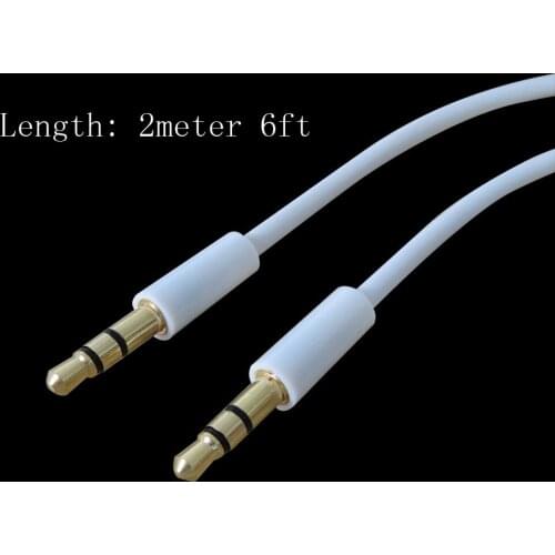 2m 6ft Aux Cable jack 3.5mm Stereo Audio Cable Male to Male For PC iPod MP3 CAR