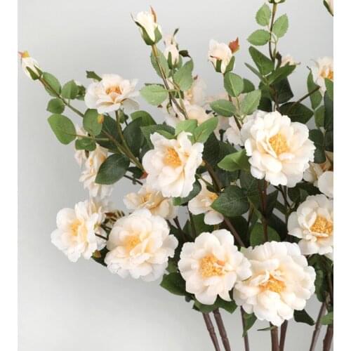 72cm 7heads artificial rose branch decoration flower home wedding office silk flores artificiales iceberg rose Mothers day gift