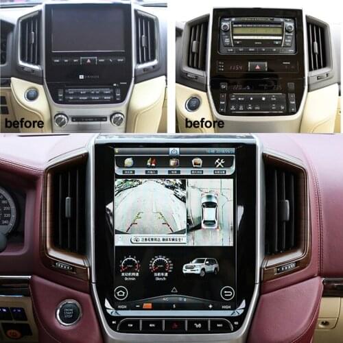 12.1INCH With Canbus Carplay Car GPS Navigation For TOYOTA LAND CRUISER LC200 2016 2017 Android Auto Car Multimedia Video Player