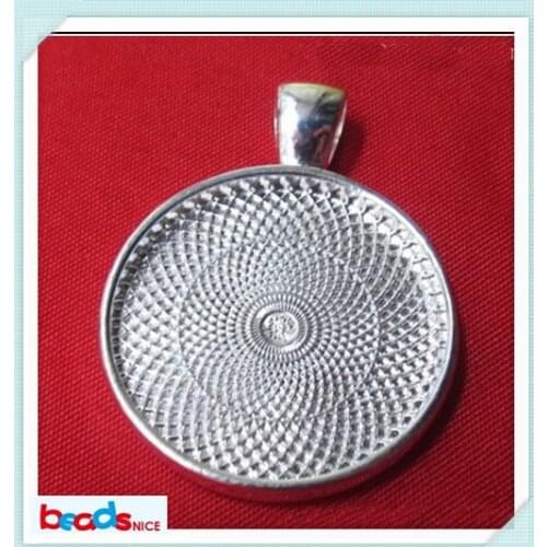 Beadsnice ID24520 30pcs unique fashion jewelry of thread 23mm pendant settings bezel cabochon settings