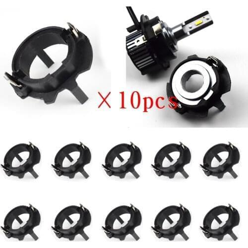 Free Shipping 10Pcs H7 Led Adapter For BMW E39-1 5 Series 520/530 E60/E200/728LI Metal Socket Adapter Car Accessories D119
