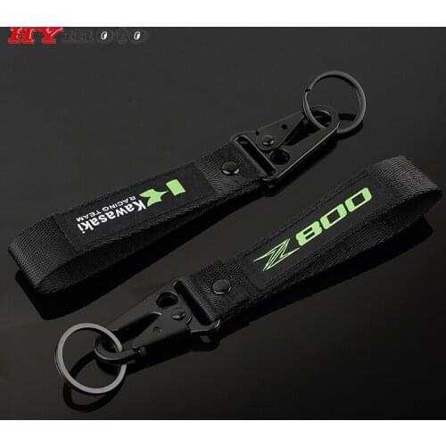 Newest Embroidery Key Chain Ring Collection Keychain For Kawasaki Z800 Z 800 High Quality Motorcycle Keyring