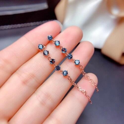 For Wedding Topaz Earring 925 Sterling Silver 100% Natural and Real Topaz Earring