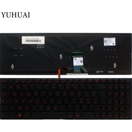 French Laptop Keyboard For ASUS GL702 GL702VT GL702VM 0KNB0-662LUS00 AEBK5U00030 FR keyboard with Backlight