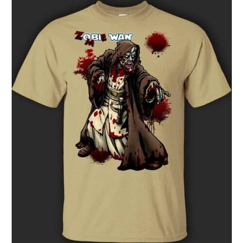 Zombie Wan Kenobi T-Shirt - Direct From 2019 Summer Brand 100% Cotton Hip Hop Fitness Clothing Men Tops T Shirt Maker