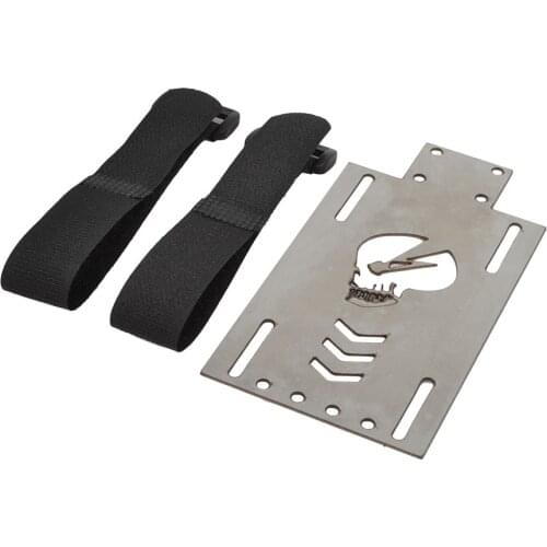 Metal Battery Board Battery Holder Expansion Pate with Tie Down Strap for Redcat GEN8 Scout II 1/10 RC Crawler Car