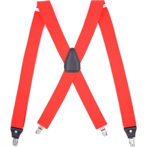 Fashion Suspenders Mens La correa X-back Suspenders Elastic Clips-end Suspensorio Tirantes Hombre Bretelles Adult jarretelle
