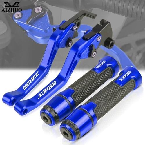 XJR 1300 Motorcycle CNC Brake Clutch Levers Hand Grips FOR YAMAHA XJR1300 RACER 2004-2016 2015 2014 Handlebar Handle Bar Grip