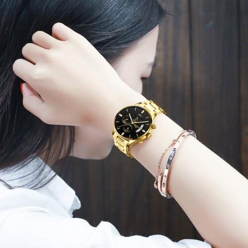 Женские часы нержавеющая сталь NIBOSI China At AliExpress