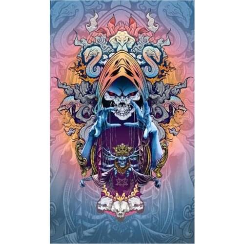 New Arrivals 5D DIY Full Round/Square Diamond Painting Skull 3D Embroidery Cross Stitch Rhinestone Mosaic Home Decor Art Yc943