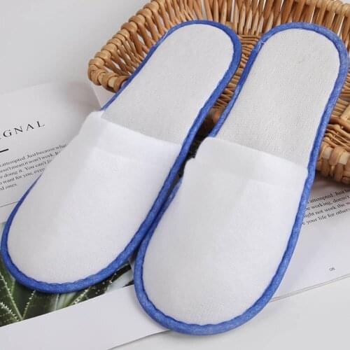 Disposable Home Slippers Winter Autumn Spring Cotton Hostel For Men Hotel Rooms Slippers Plush White Soft Female Warm Slippers