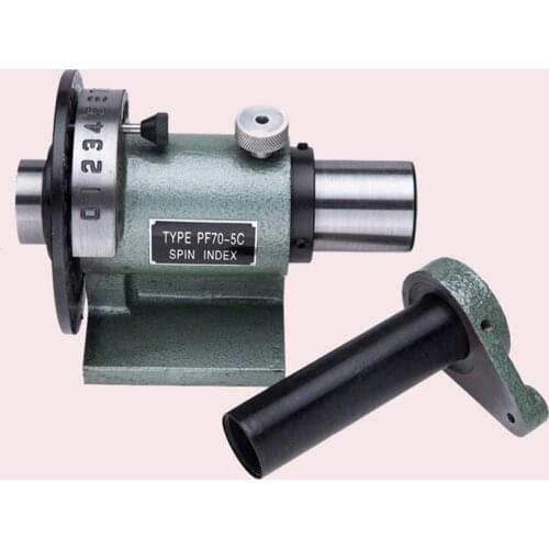 PF70-5C spin index indexing head Dividing head fast aliquot indexing head can be connected for chuck