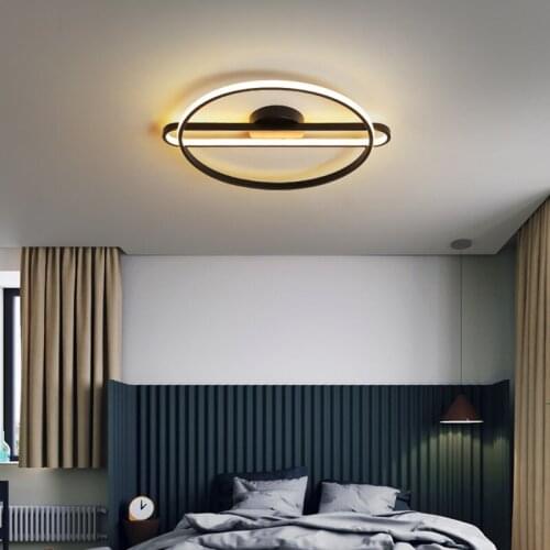 Nordic ceiling lamp For Bedroom Dining Livingkitchen lamp ceiling Study Room Minimalist ceiling light black Home Lights