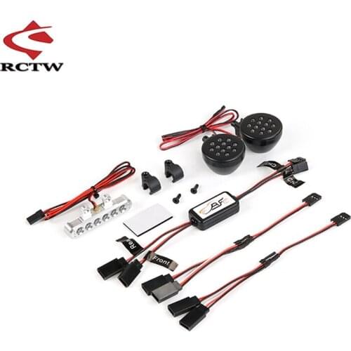 Front lamp and Metal Rear light base taillights &Car light controller for 1/5 hpi baja 5b 5sc 4wd parts