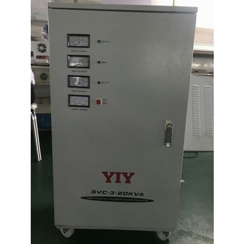 TNS/SVC-3-20KVA servo type AC 380V triphasic voltage regulator stabilizer three phase AC220V factory appliance using motor